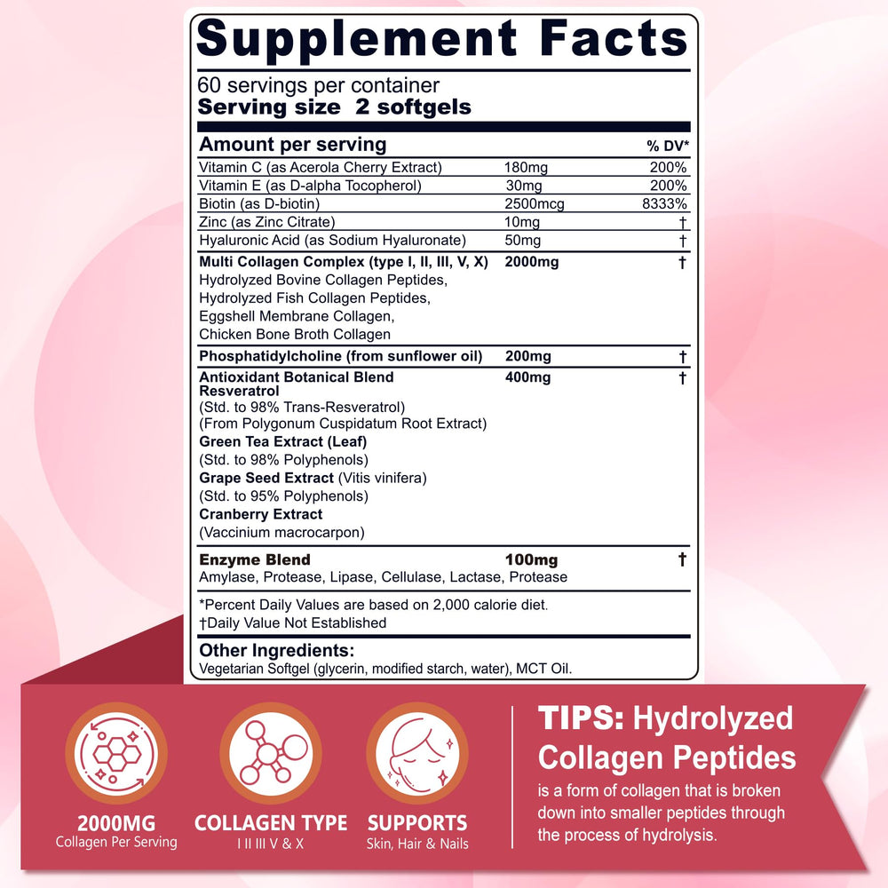 Nextdia multi-collagen softgels pack showcases full-spectrum collagen formula benefits.