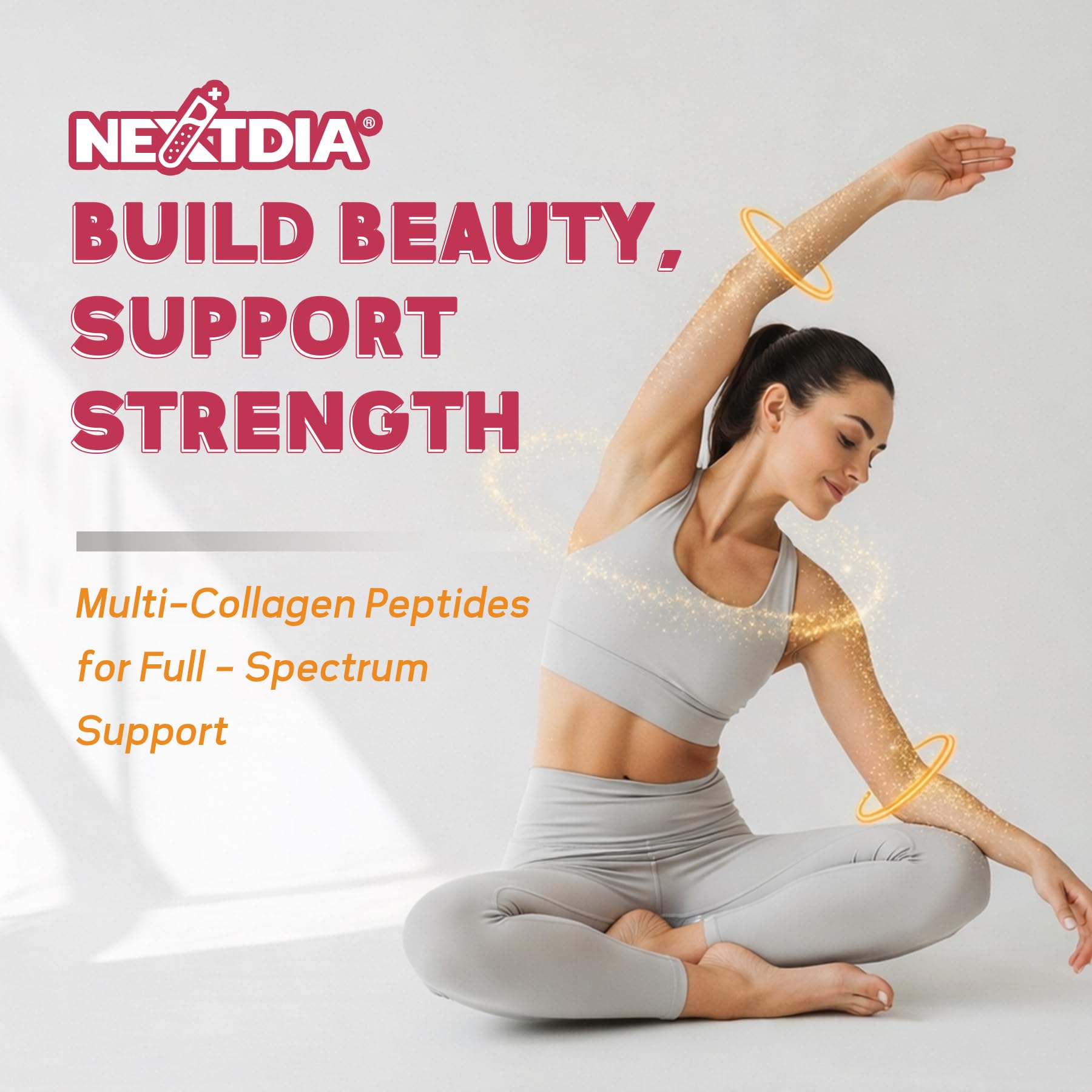 Nextdia plant blend ingredients chart emphasizes antioxidant and digestive support.