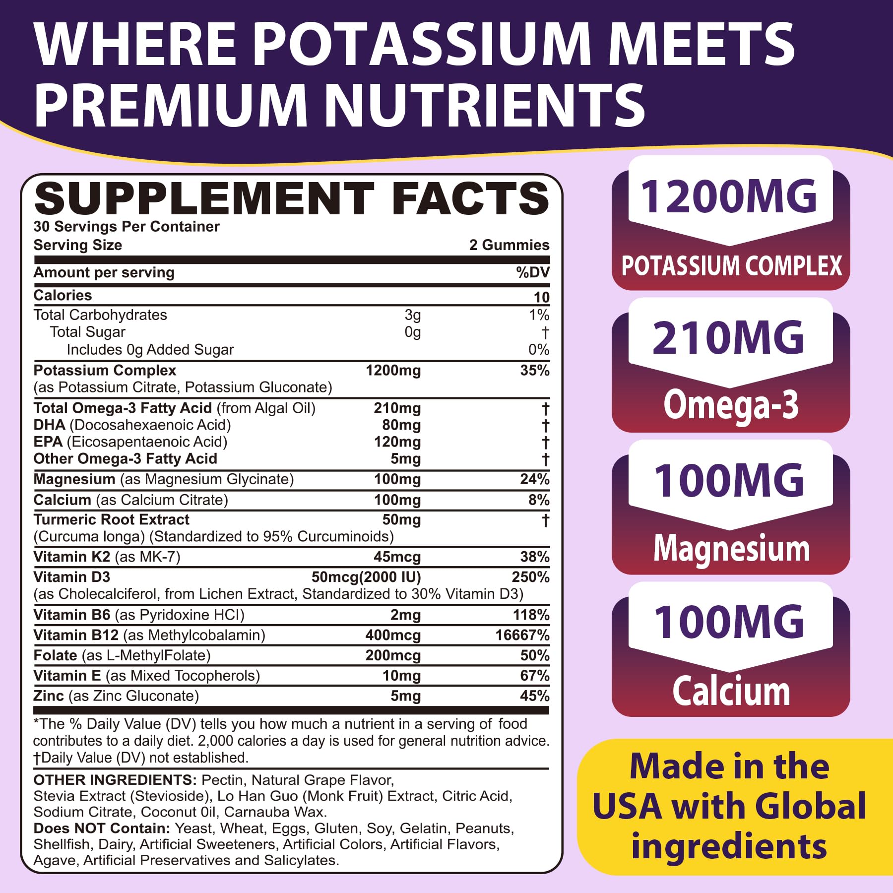Nextdia potassium citrate gluconate gummies closeup – shows texture for easy dosing