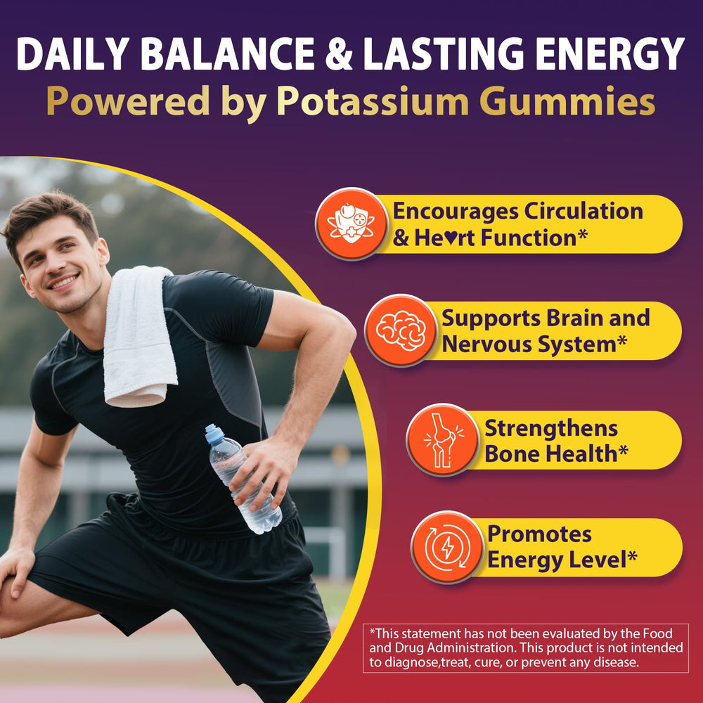 Nextdia potassium gummies packaging back – nutrition and allergen info