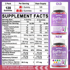 Nextdia saffron gummies close-up highlighting vibrant gummy texture