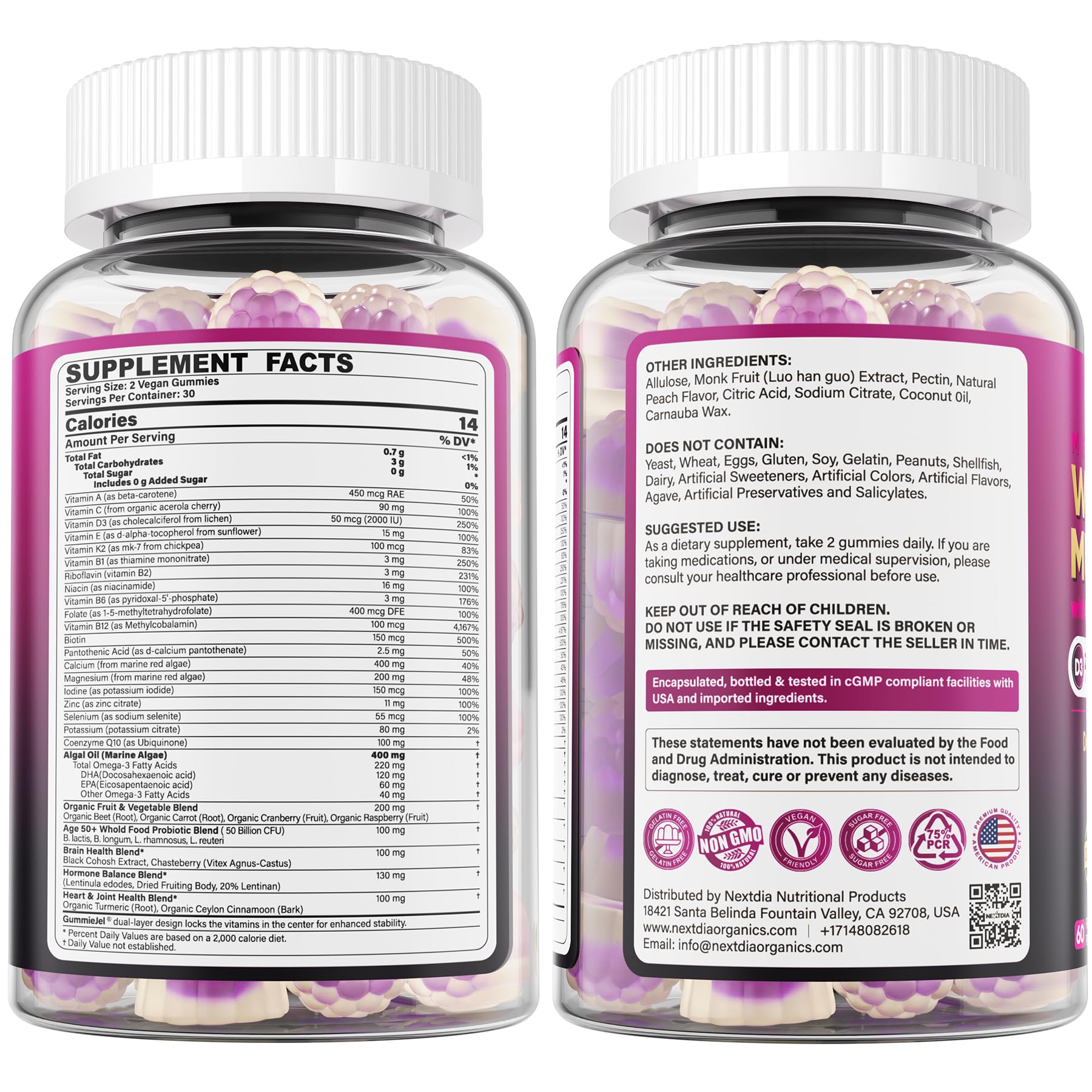 Nextdia packaging image shows sustainable, BPA-free container for daily use