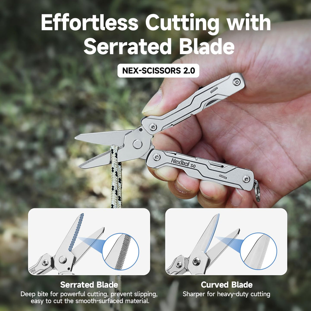 NexTool Micro Sailor Scissors S0 pocket-size multitool for everyday carry.