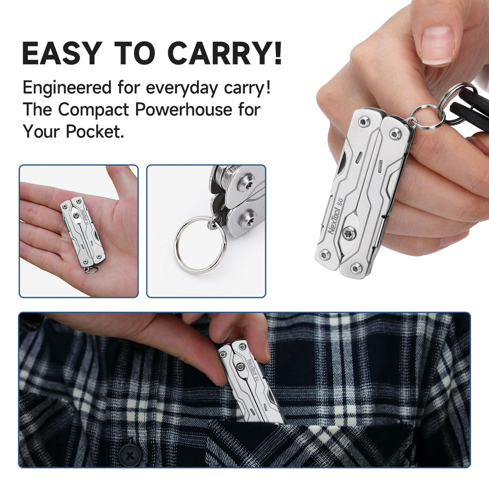 NexTool Micro Sailor Scissors S0 built-in tweezers for precision tasks.