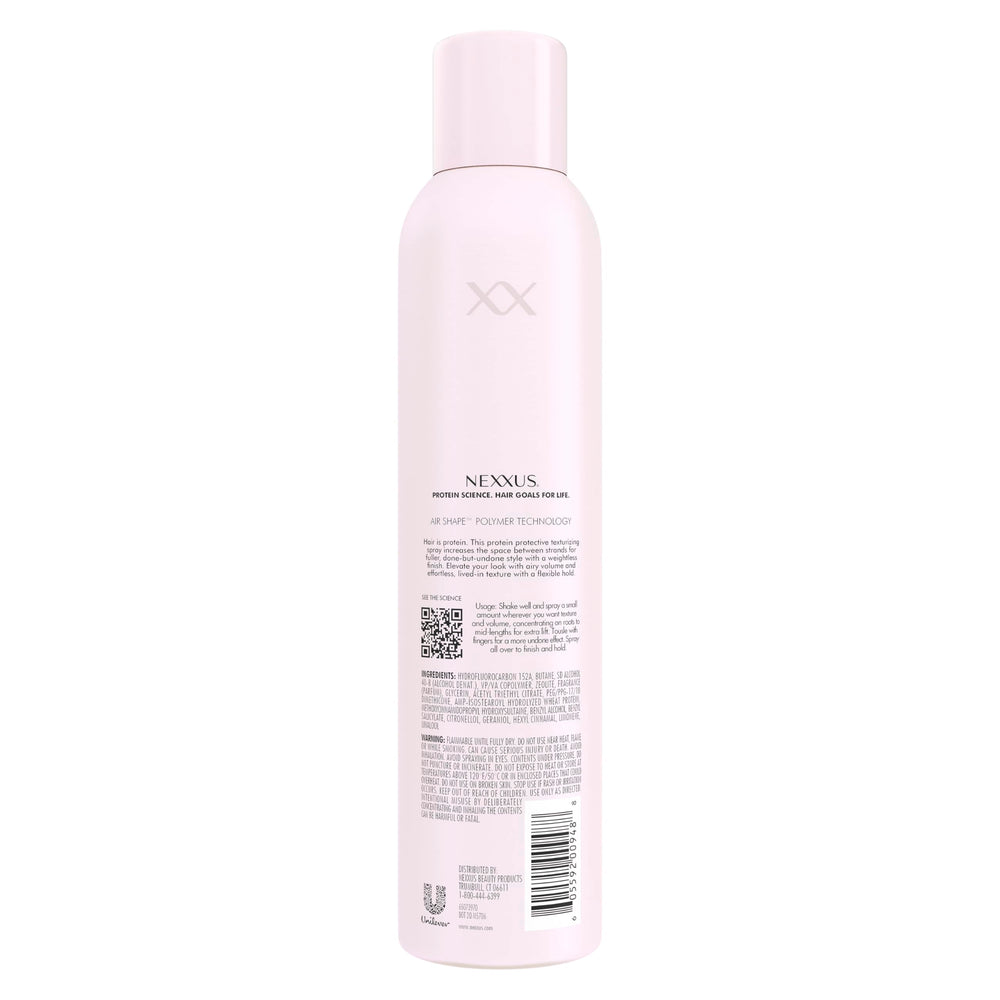 Nexxus Air Shape spray mist delivers instant texture and flexible hold.