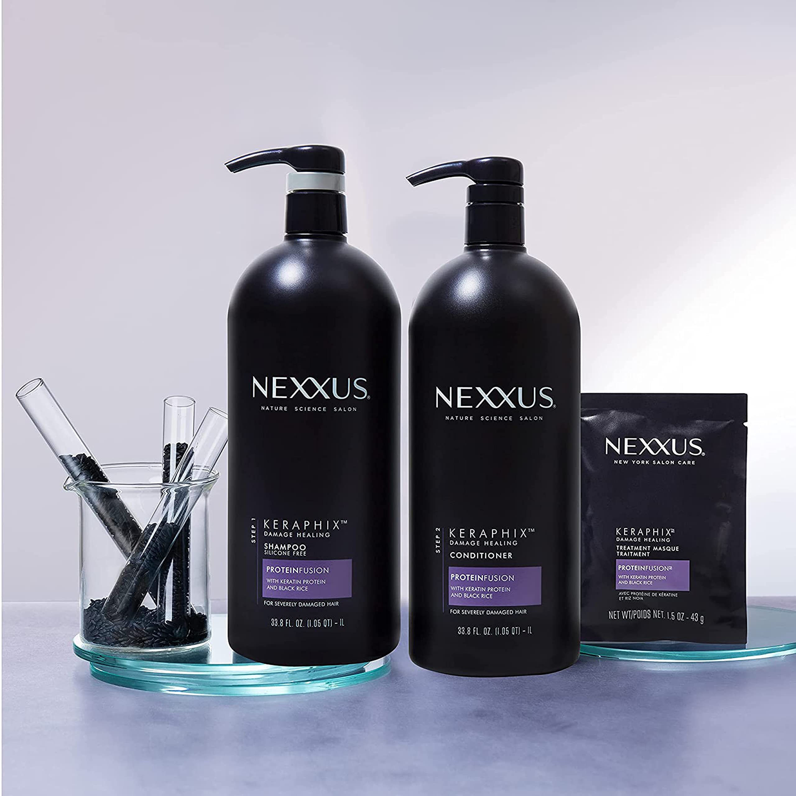 Nexxus Keraphix texture close-up displaying rich cream.
