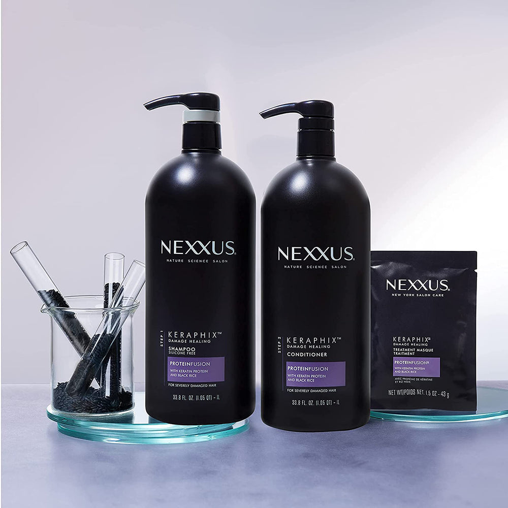 Nexxus Keraphix texture close-up displaying rich cream.