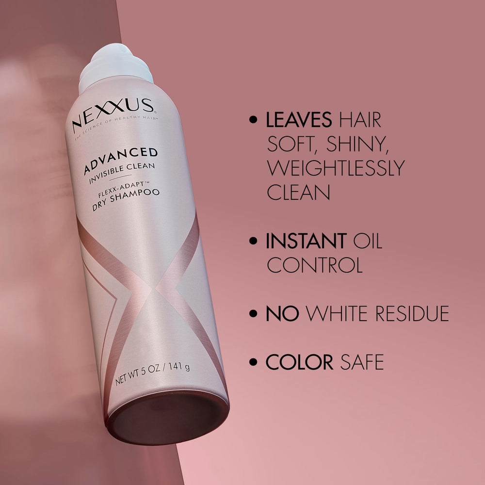 Nexxus oily-hair refresh application demonstrates quick mid-day refresh.
