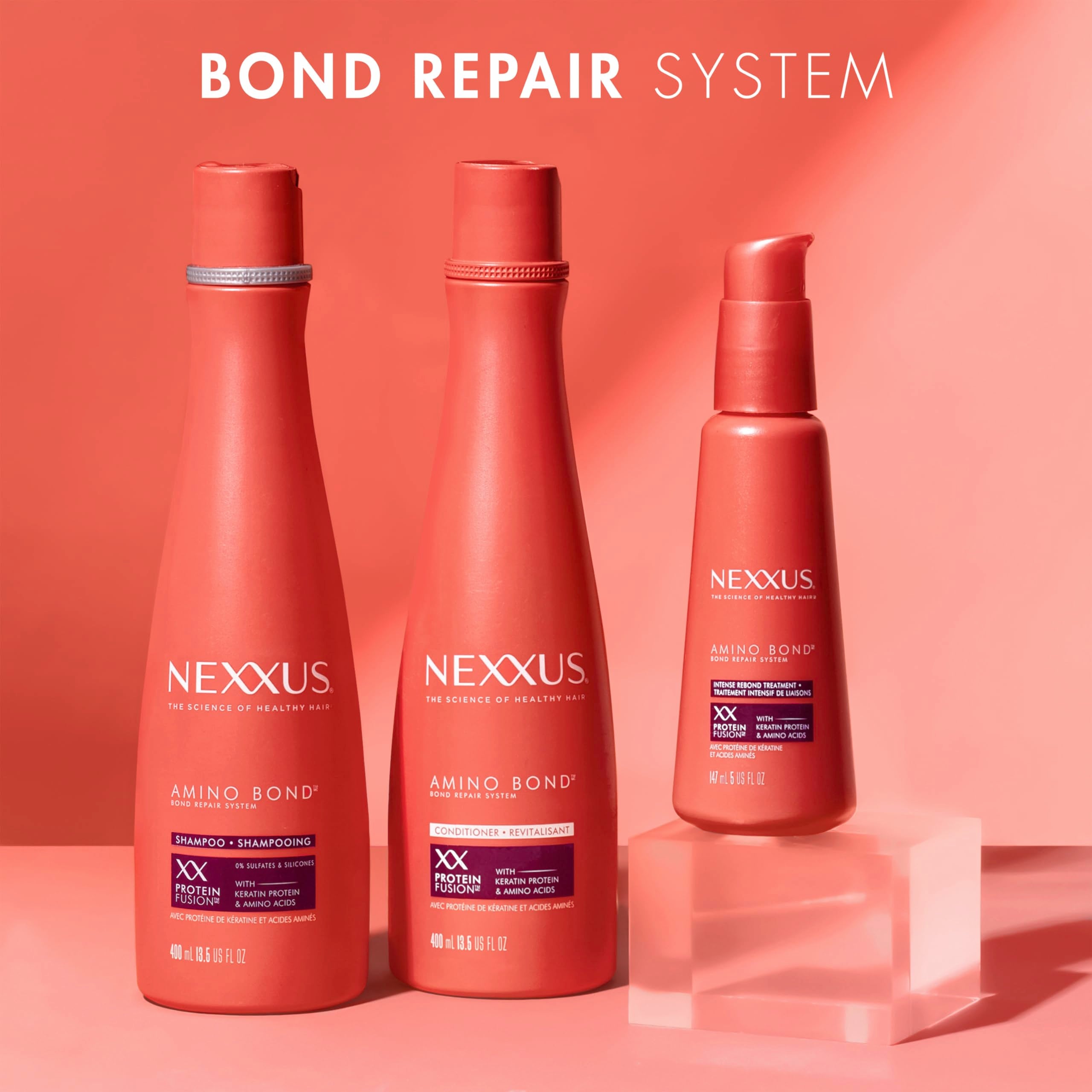 Proteinfusion blends amino acids and keratin to strengthen hair bonds