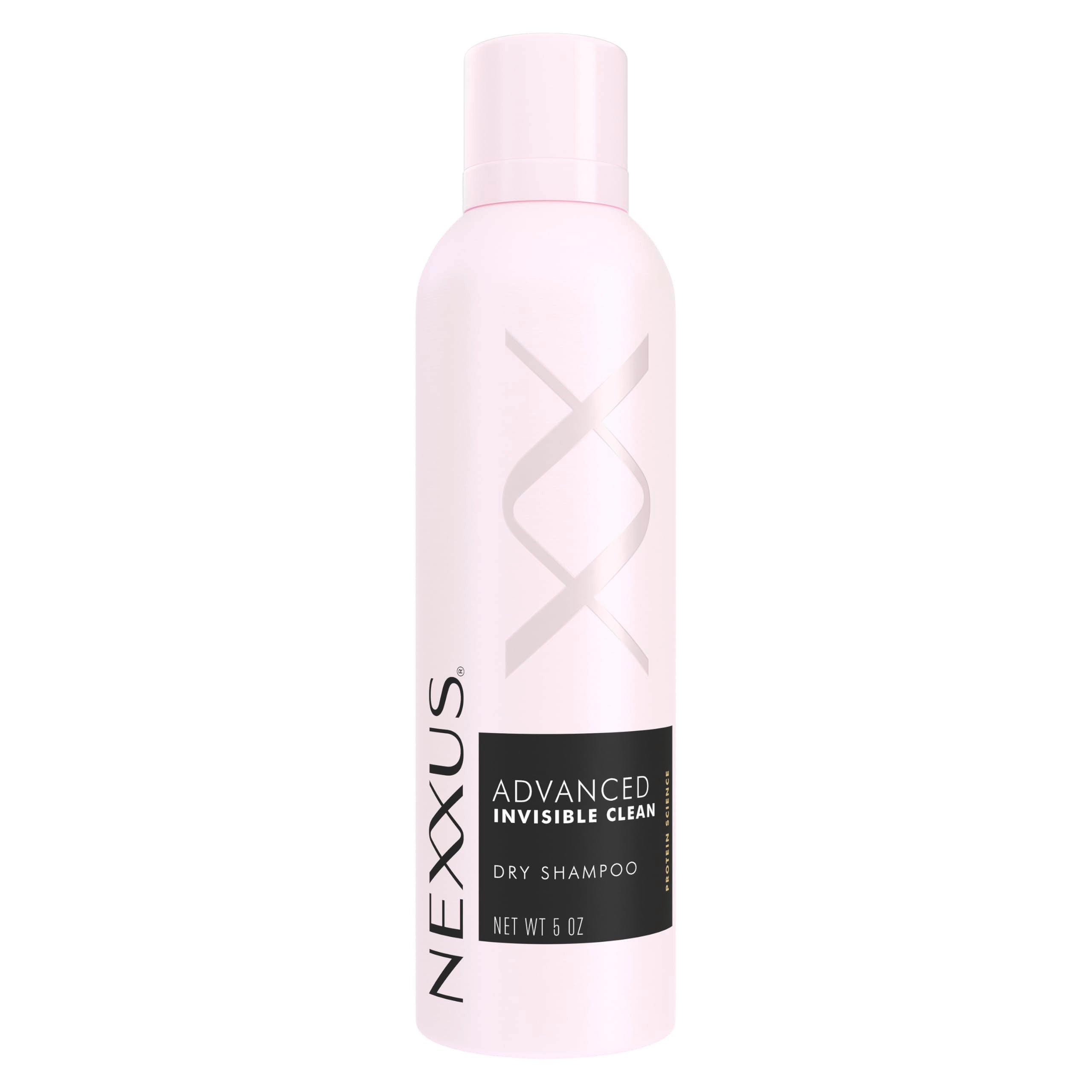 Nexxus refreshing dry shampoo bottle front delivers quick odor neutralization and 72-hour freshness.