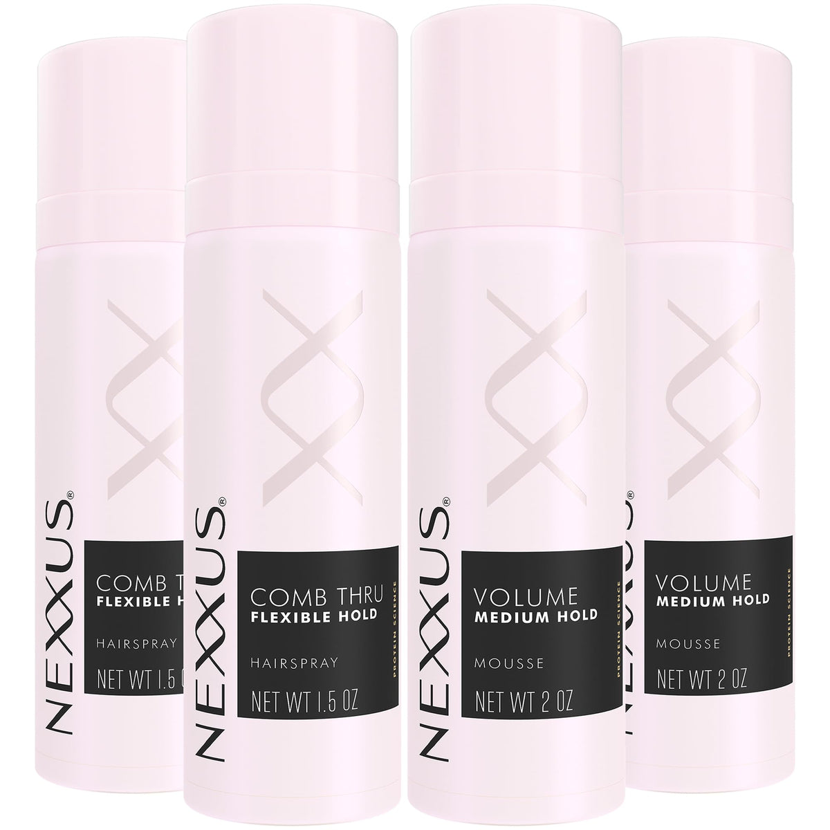 Nexxus Comb Thru flexible hold hairspray bottle for on-the-go styling