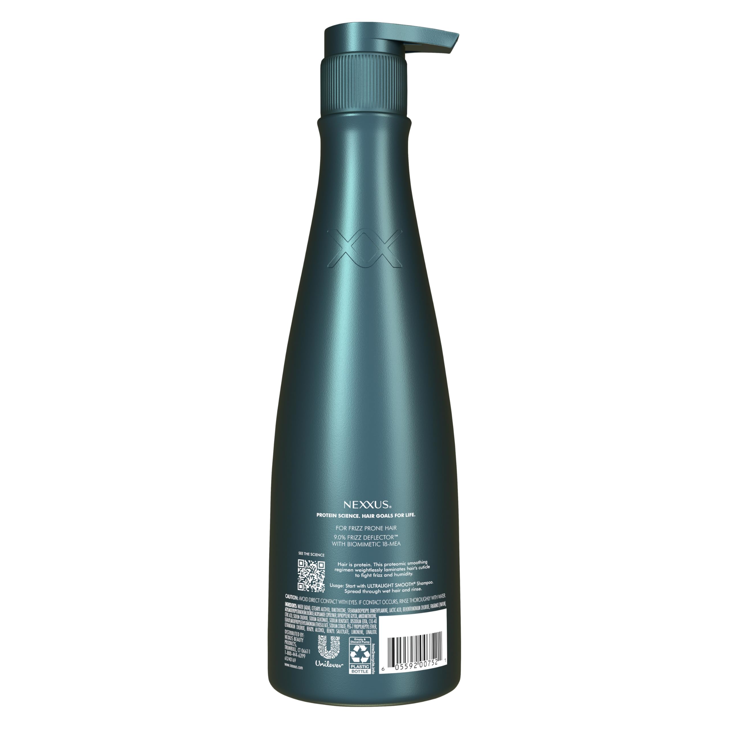 Nexxus Ultralight Smooth front bottle emphasizing sleek, weightless conditioning