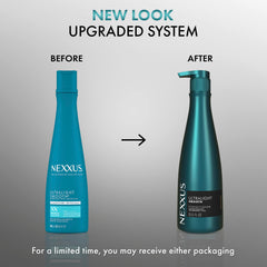 Nexxus Ultralight Smooth hair shine close-up with glossy strands
