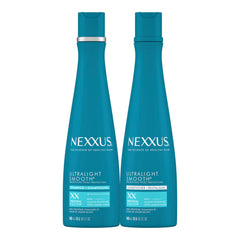 Nexxus Ultralight Smooth Shampoo bottle showing weightless frizz control