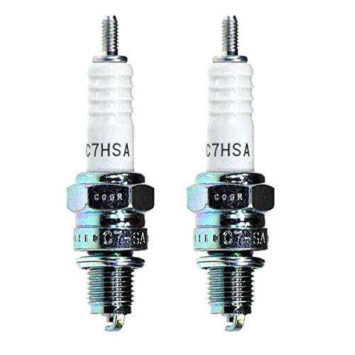 NGK 4629 spark plug two-pack for small motorcycles and ATVs; reliable ignition