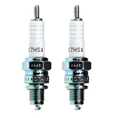 NGK 4629 spark plug two-pack for small motorcycles and ATVs; reliable ignition