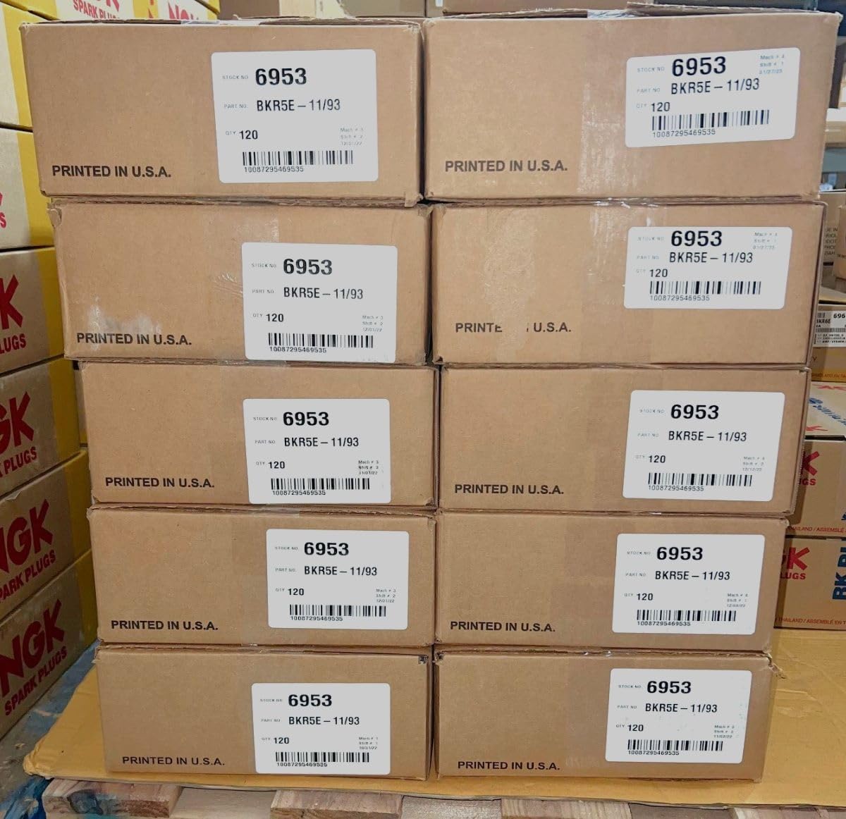 NGK BKR5E-11 compatibility label emphasizes alignment with engine requirements