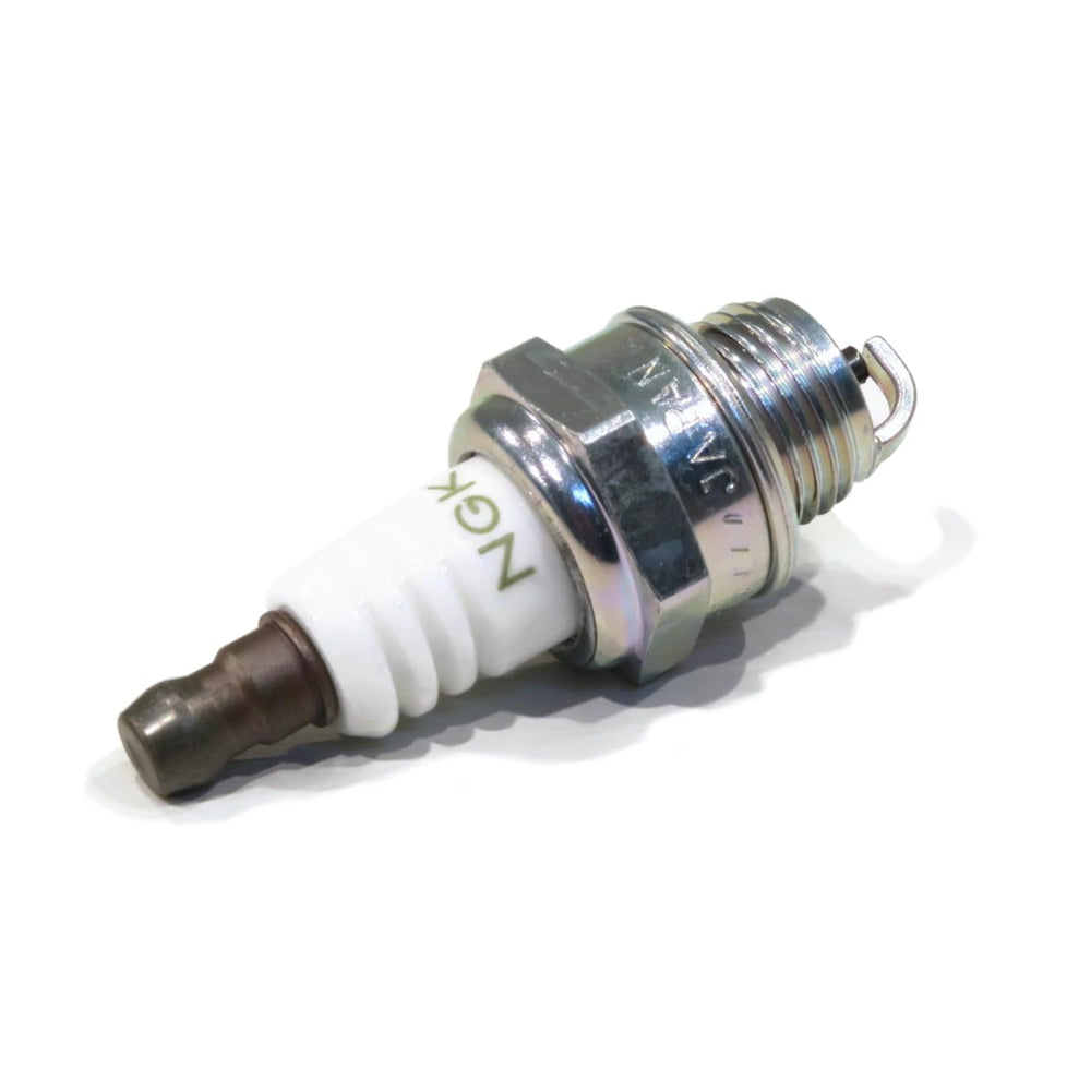 NGK spark plug thread detail highlighting durable threading