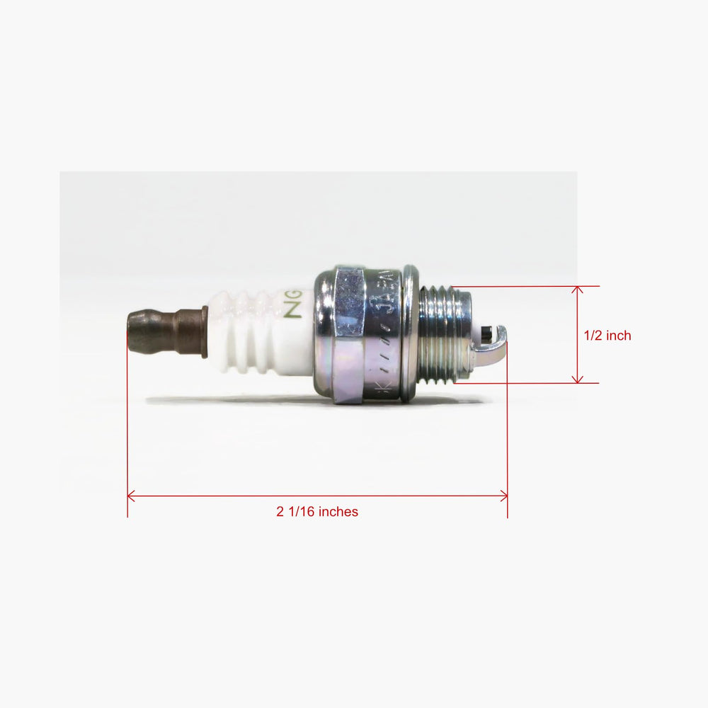 NGK V-Power 5574 core-tip close-up showing precision construction