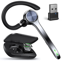 NGSOD Bluetooth headset with noise-canceling mic for clear calls in noisy environments