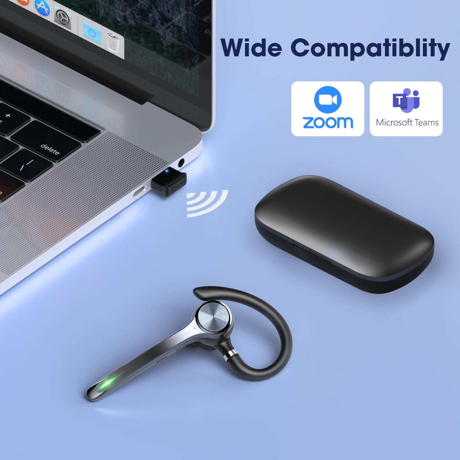 NGSOD comfort-fit earhook supports 180°/360° rotation