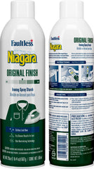 Niagara Original Hold spray starch can dispensing smoothly for wrinkle relief