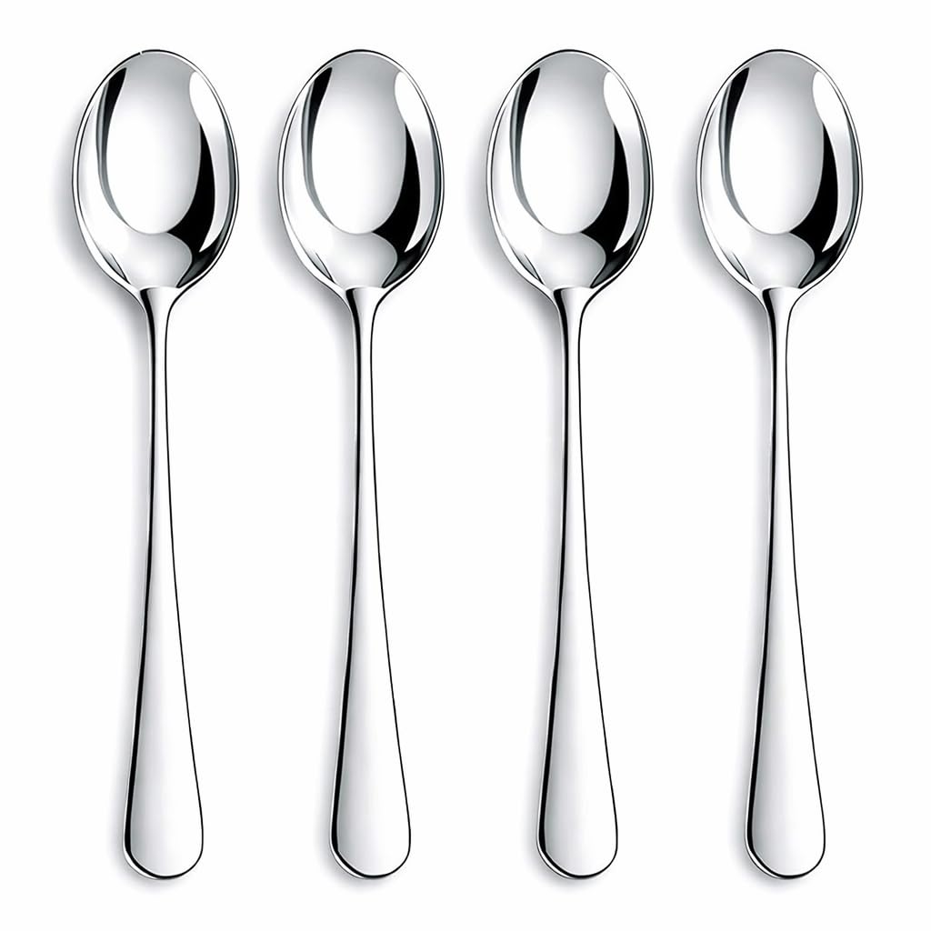 Nice Kitchen 12-piece teaspoons set shown with a polished finish for serving and stirring