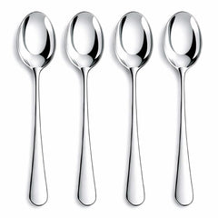 Nice Kitchen 12-piece teaspoons set shown with a polished finish for serving and stirring