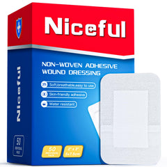 Niceful Island Dressing 2x3 front view for discreet wound protection.