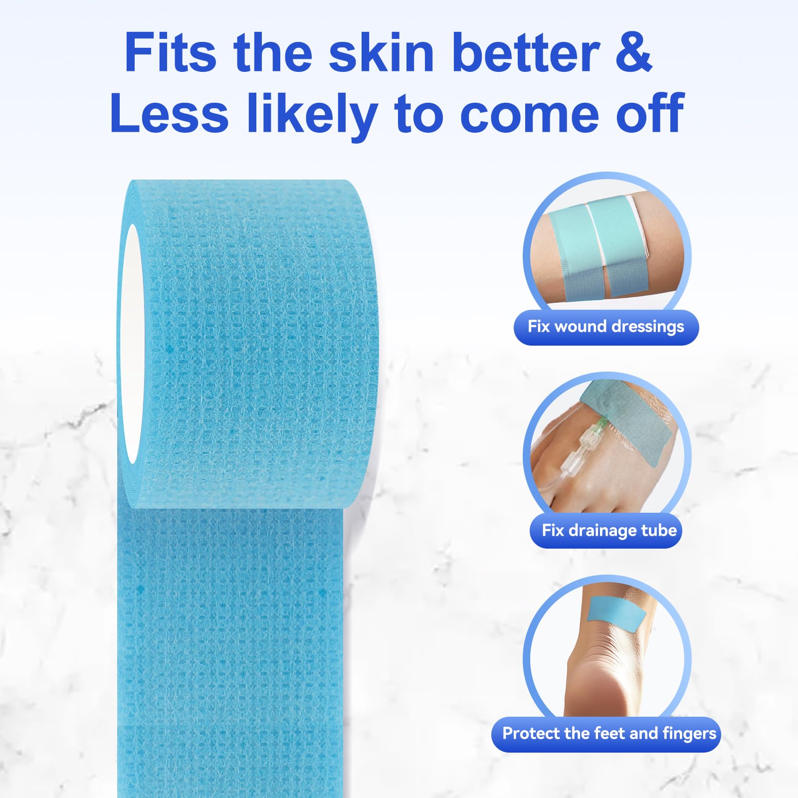 Niceful tape showing pain-free removal with silicone adhesive