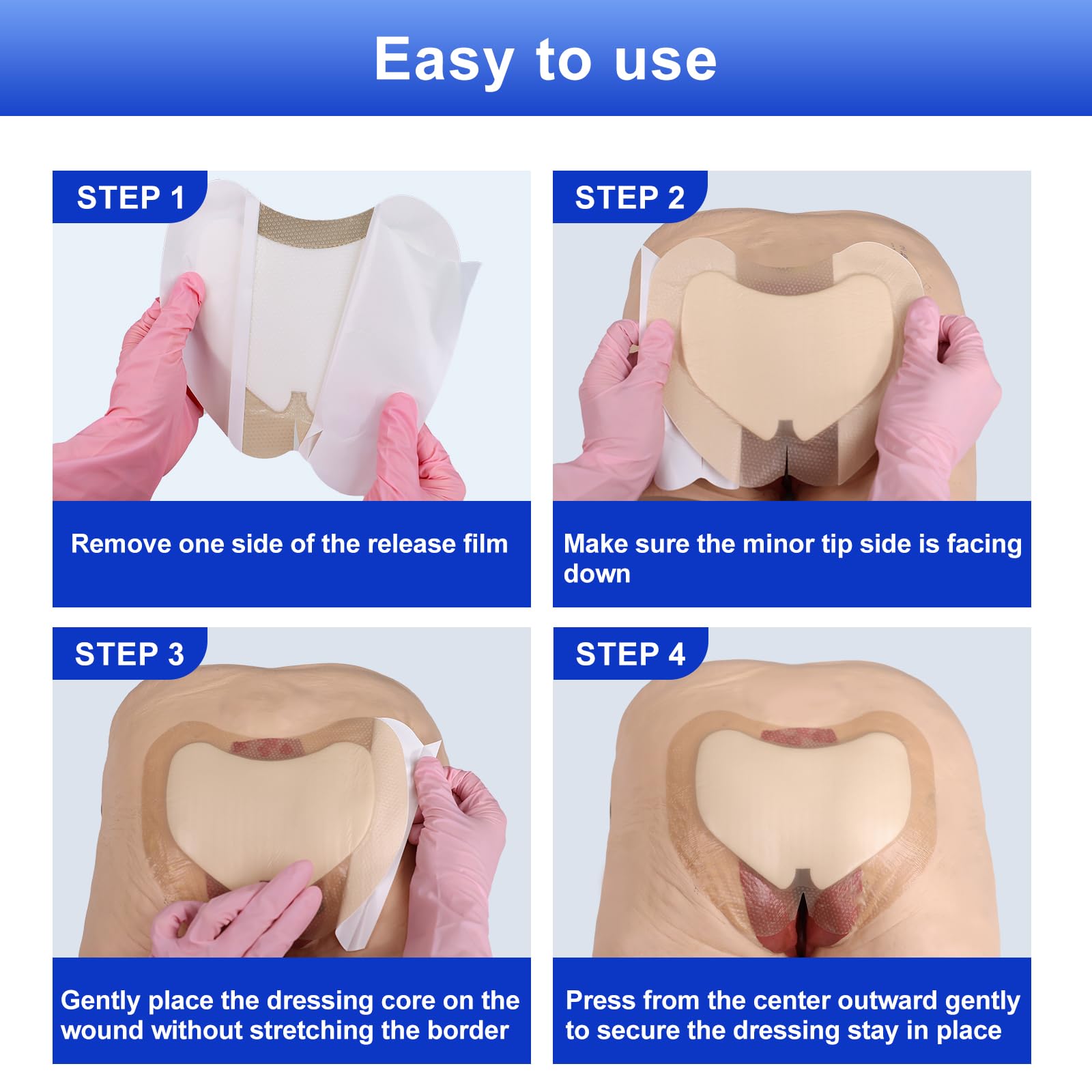 Niceful skin-friendly-material suggests gentle contact that reduces skin irritation.