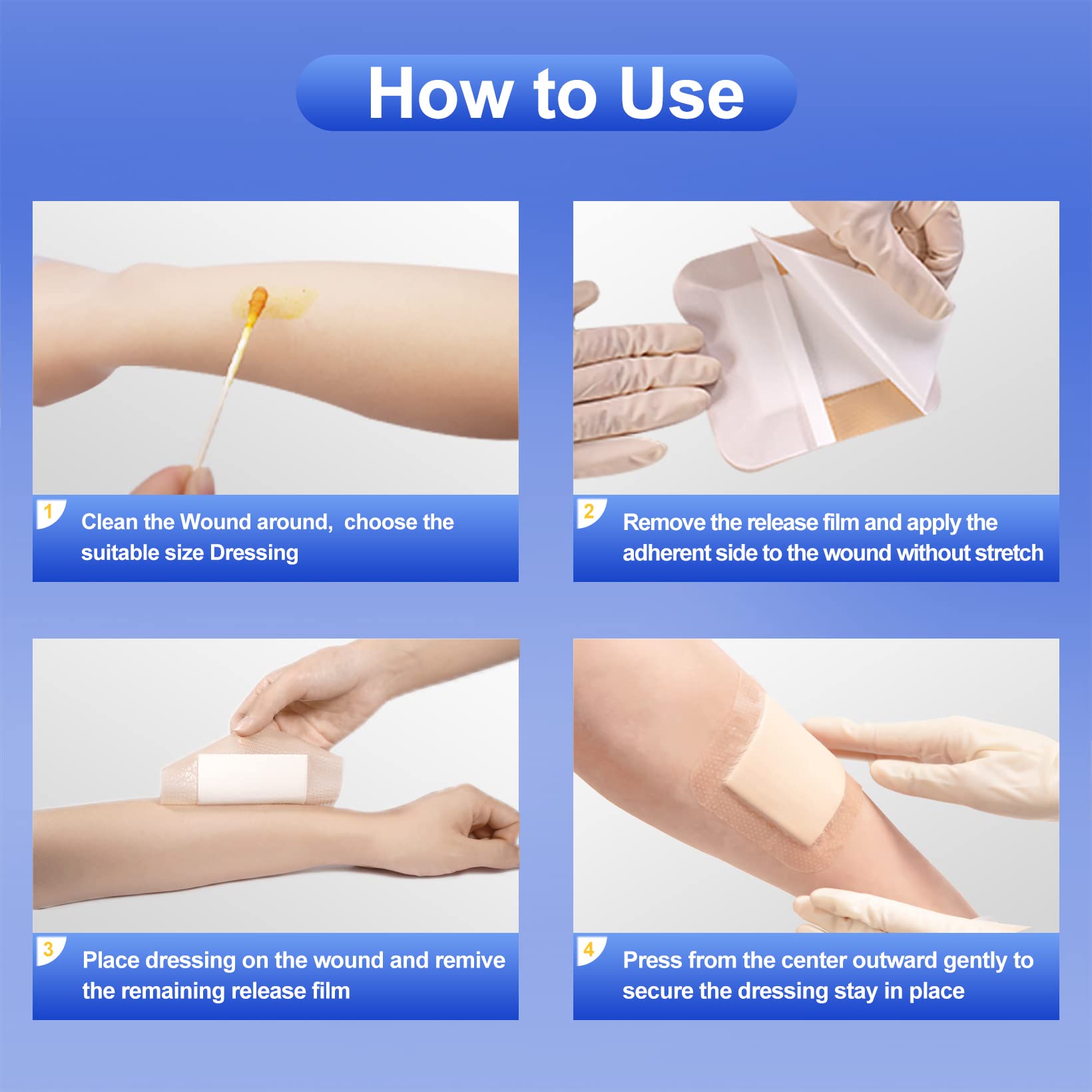Niceful silicone wound contact layer is skin-friendly and gentle on sensitive skin.