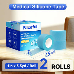 Niceful hypoallergenic tape designed for gentle removal on sensitive skin