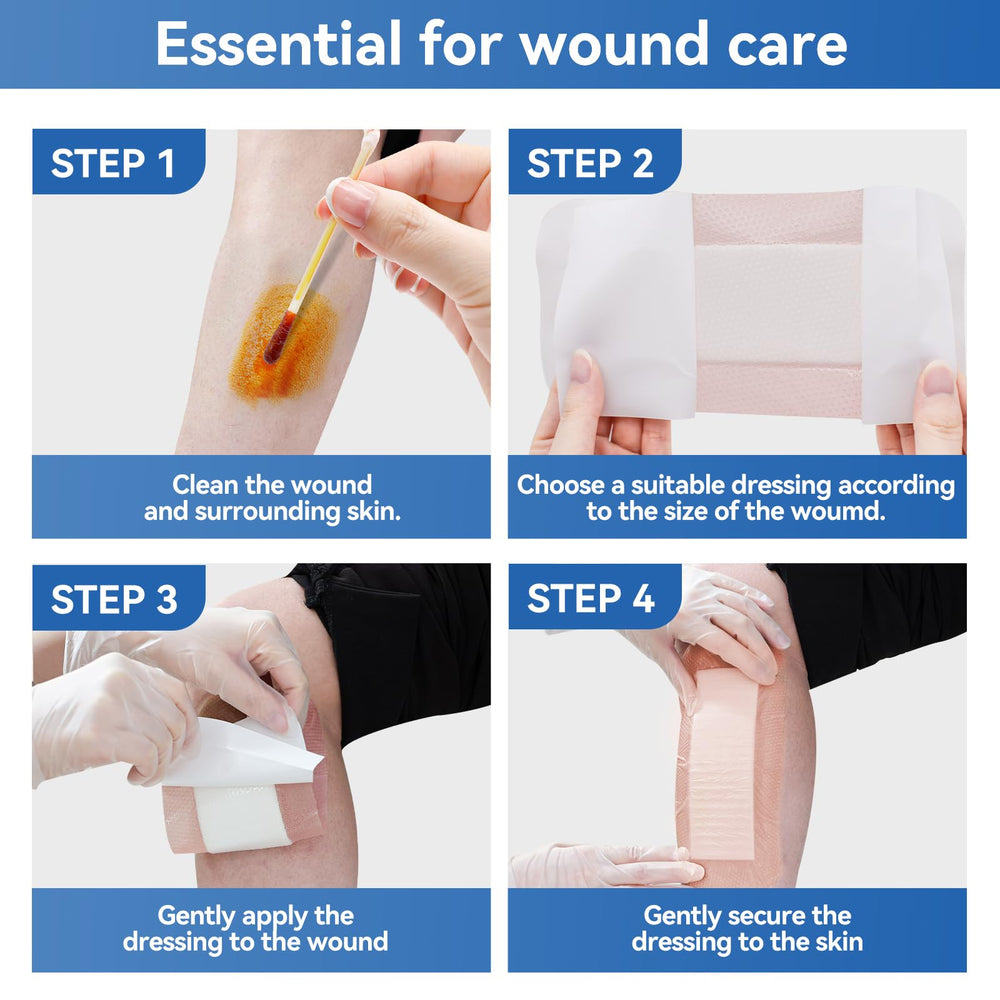 Postoperative incision covered by Niceful dressing for secure coverage