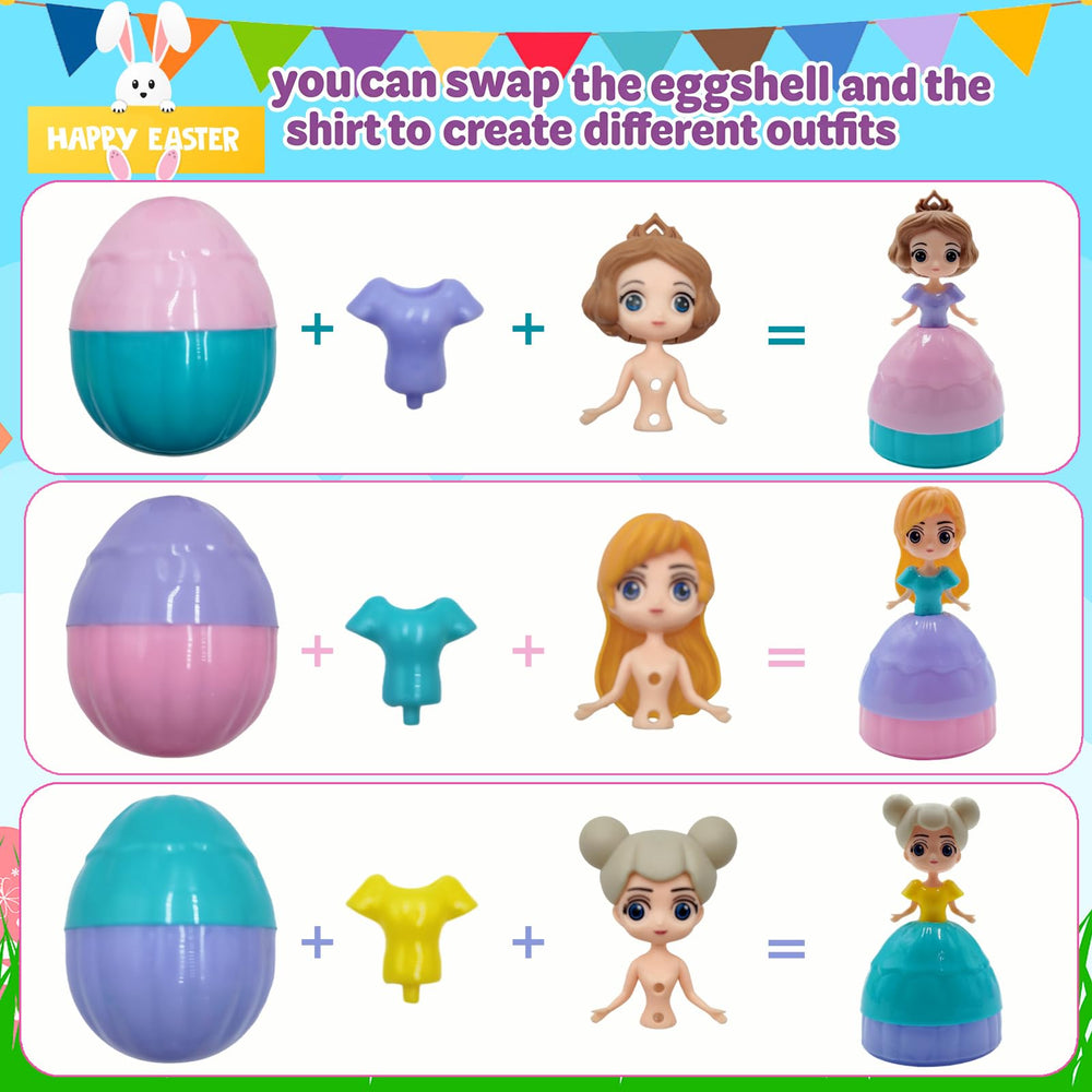 NICENINE Perfectly sized eggs fit small hands for easy play.