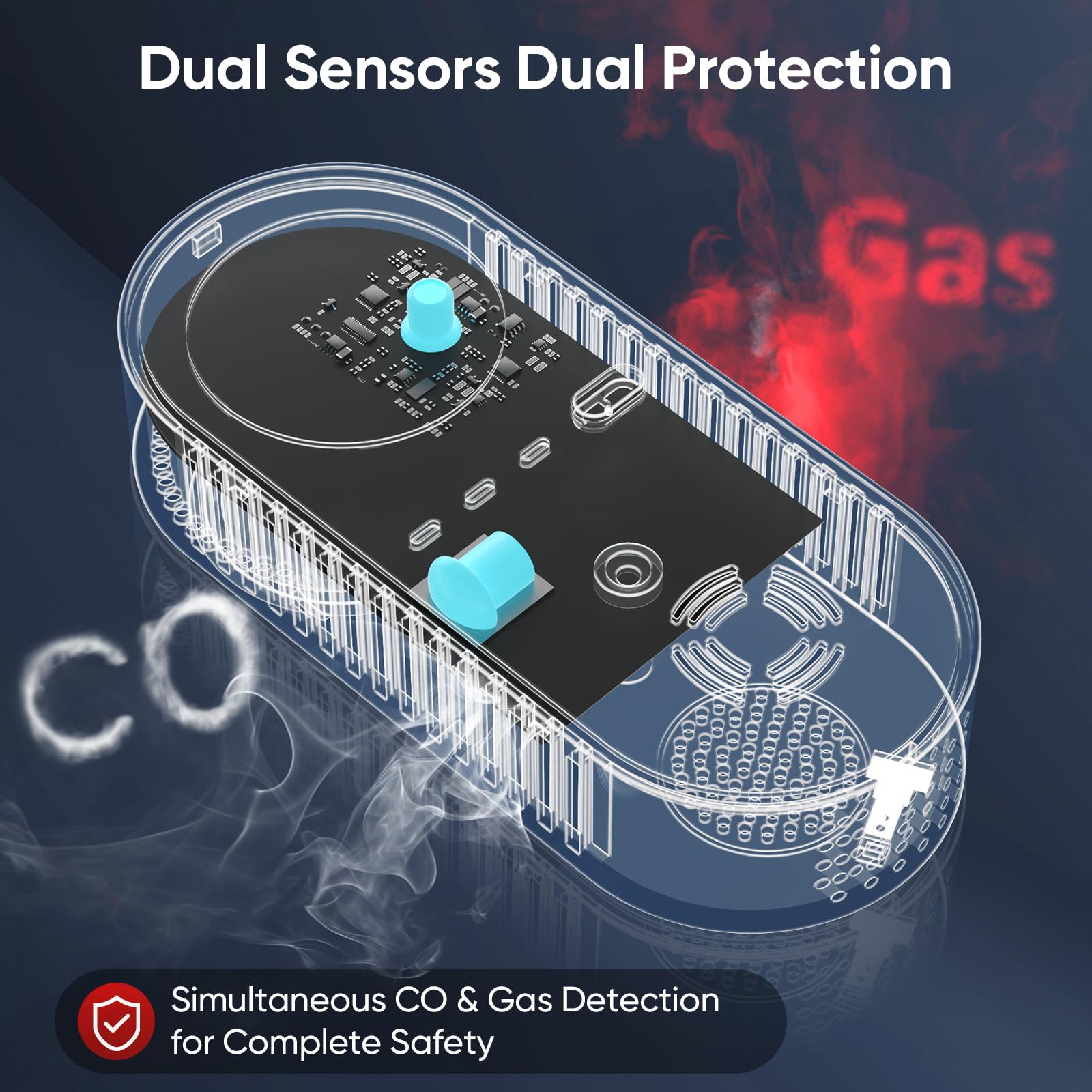 NICGOL 4-in-1 detector LCD display with clear readings
