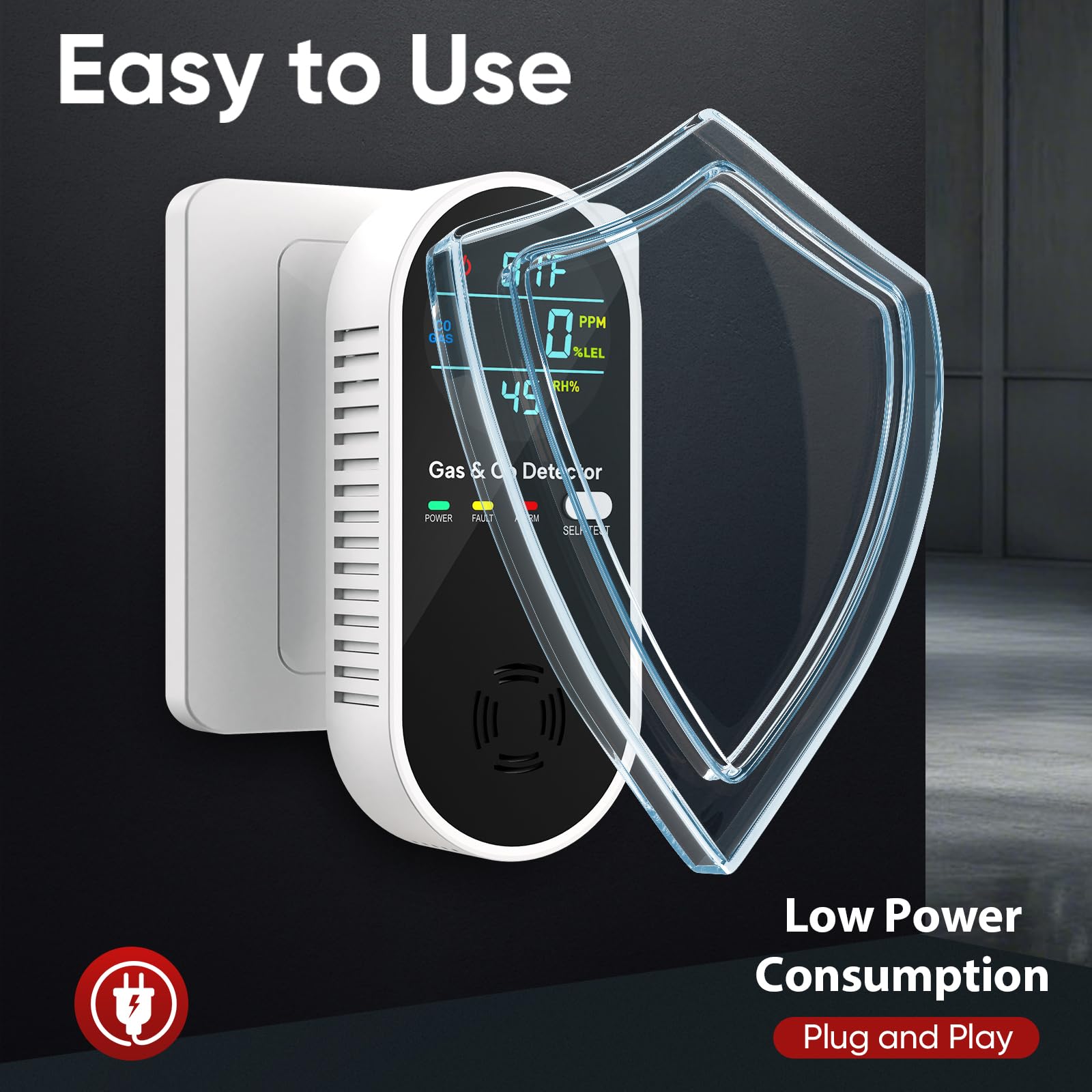 NICGOL 4-in-1 detector plug-in setup for easy installation