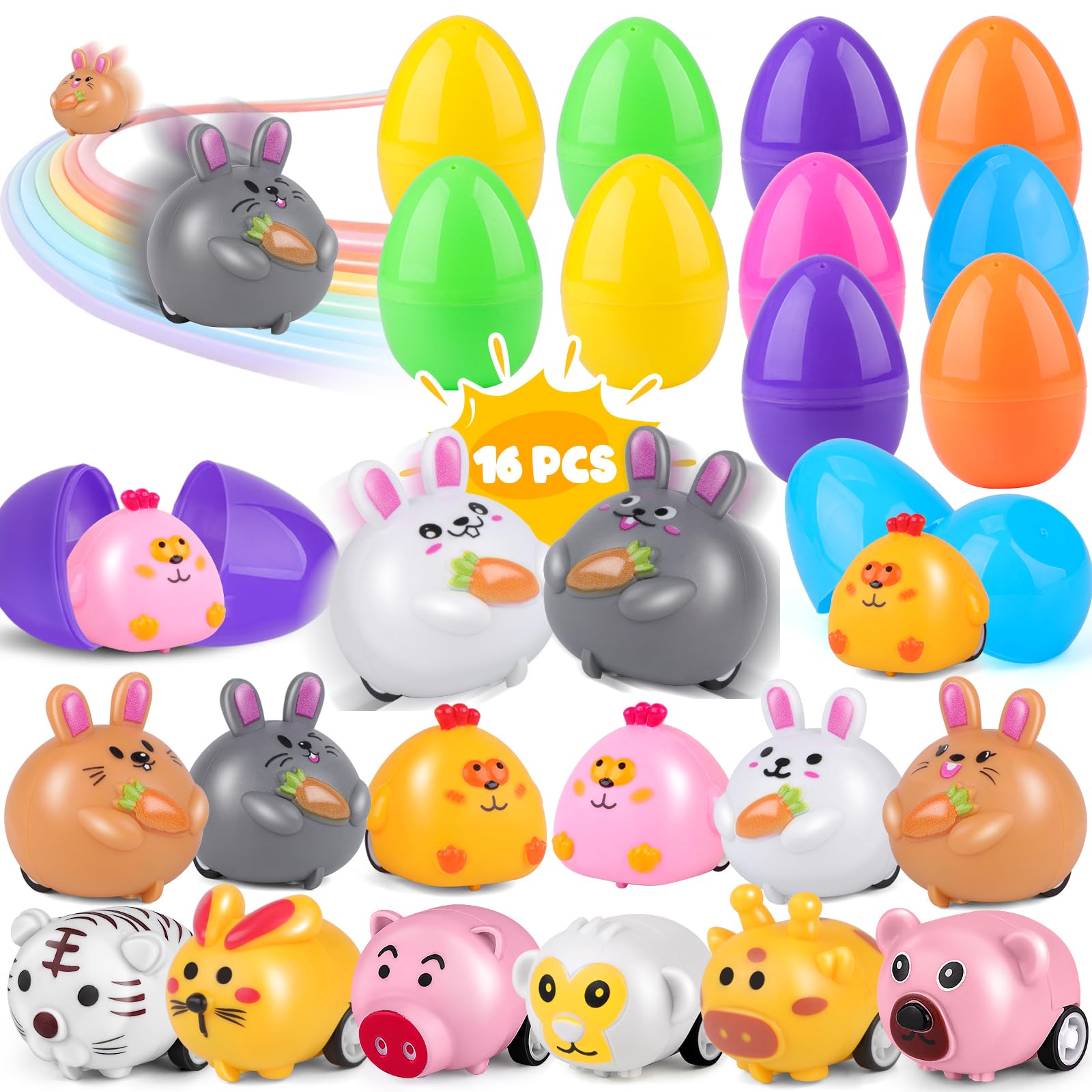 Nicknack Easter egg with car inside for kids’ egg hunts
