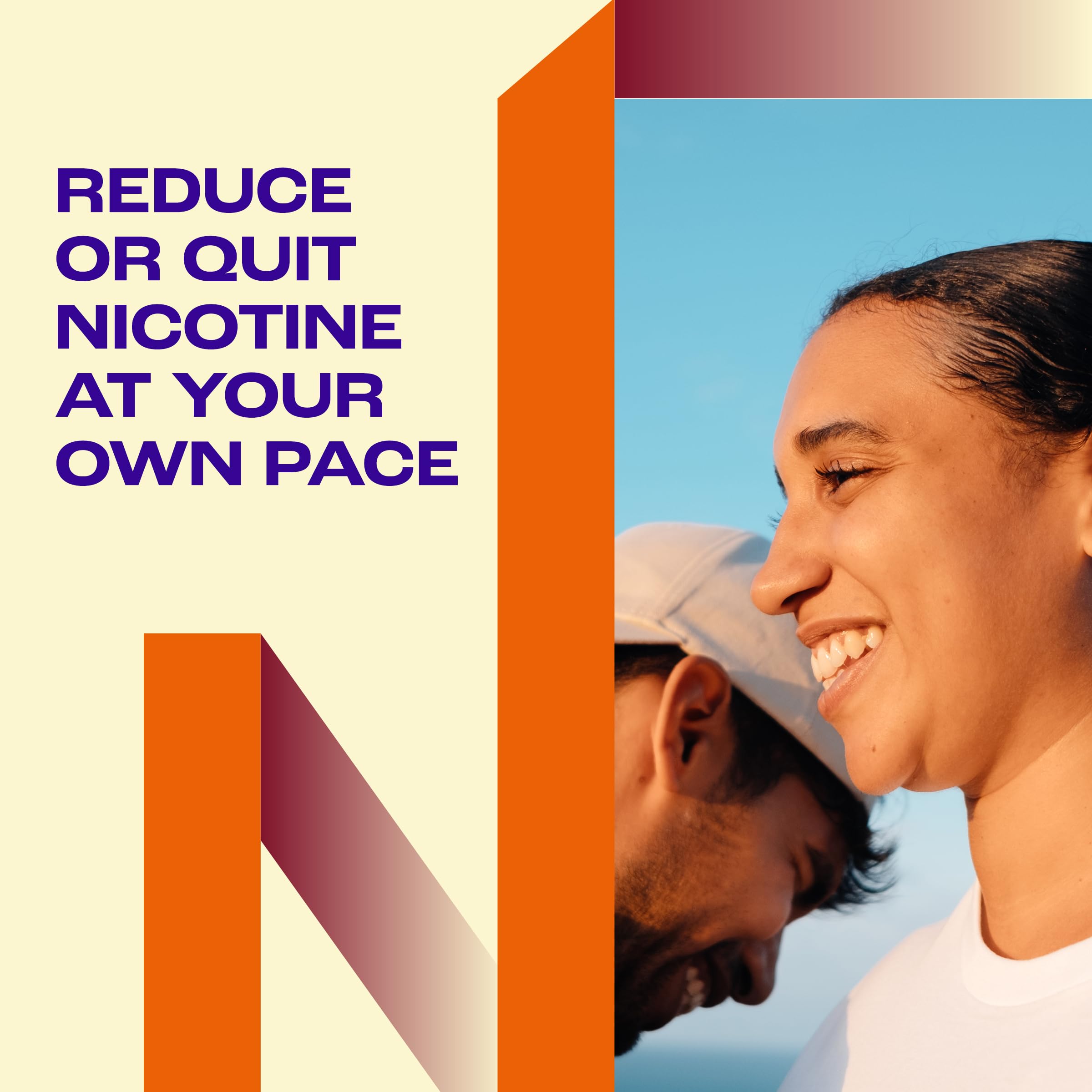 Nicorette Fruit Chill Gum 2 mg flavor splash emphasizes fruity taste during use.