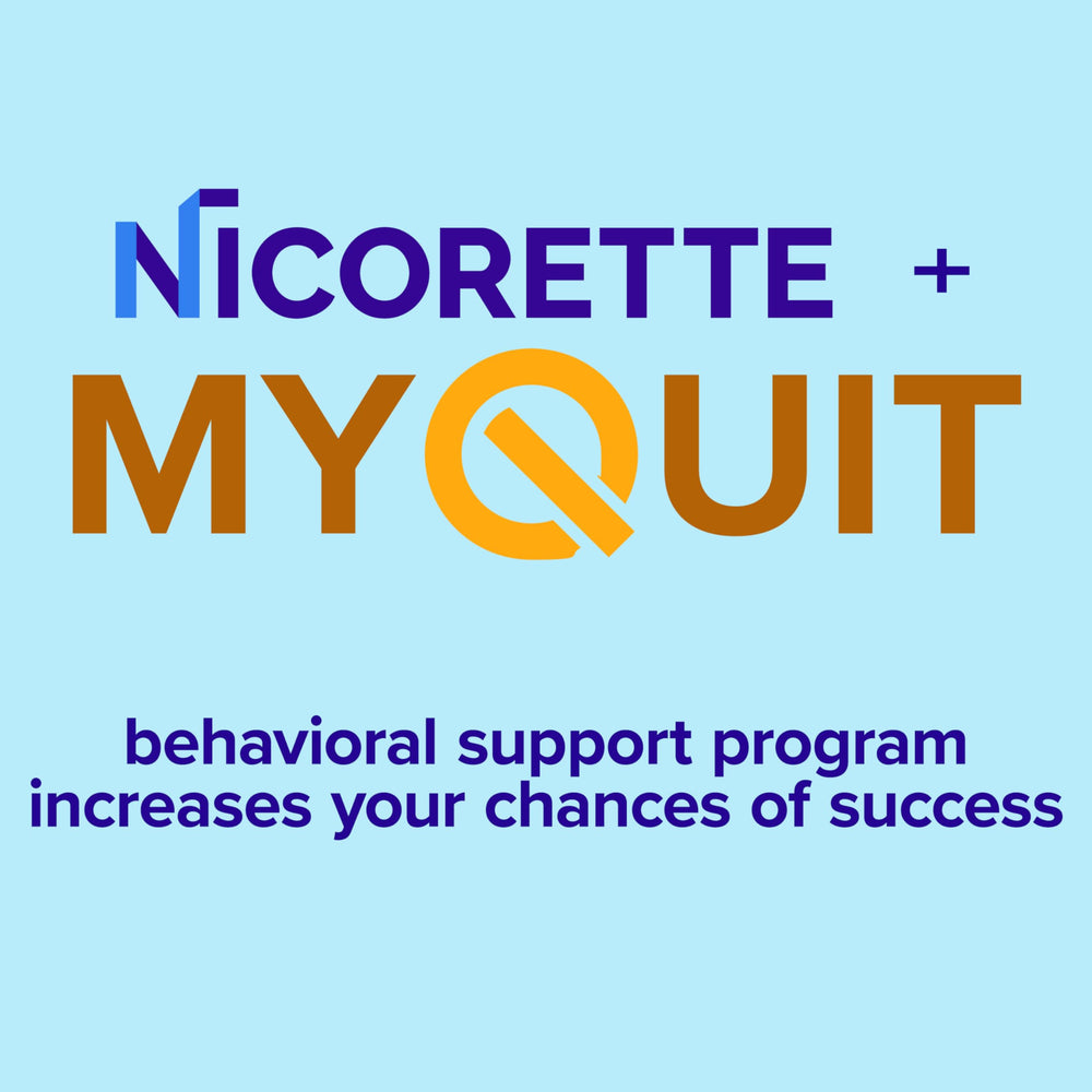 Nicorette Cinnamon Surge gum pieces close-up highlighting long-lasting flavor and relief.