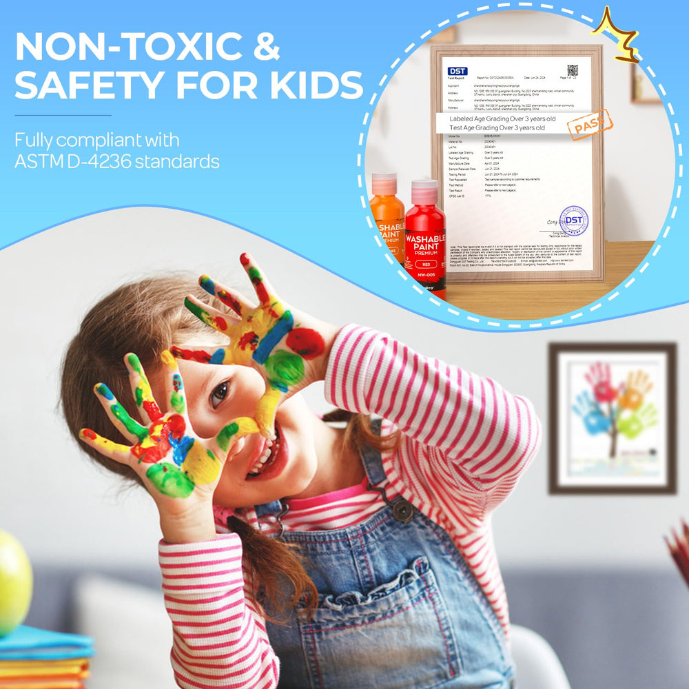 Nicpro kid-safe non-toxic paints for hands-on creative projects.
