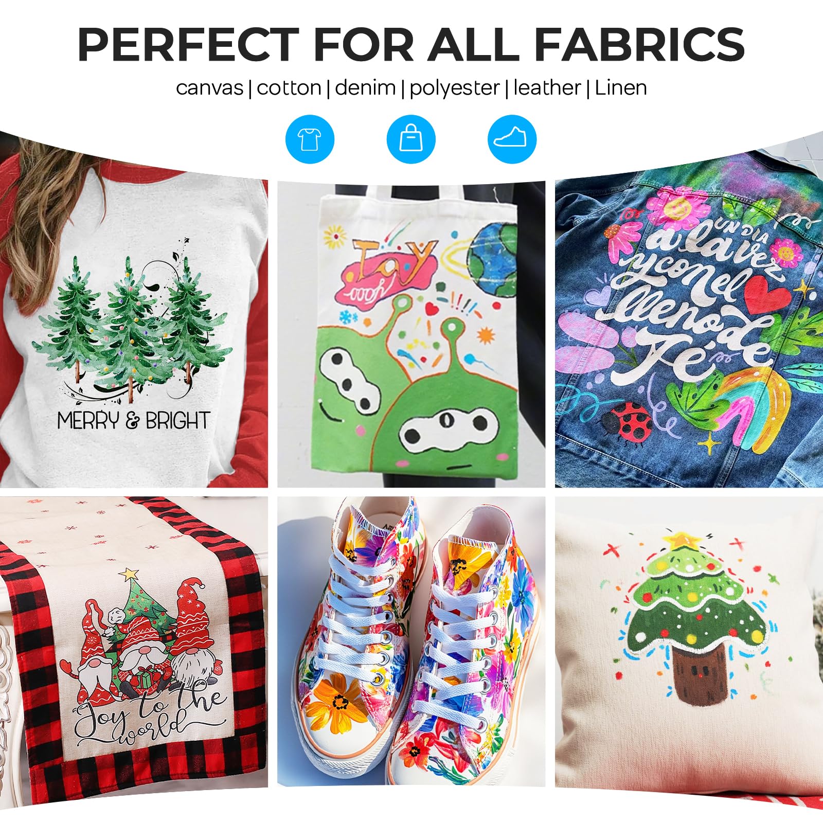 Nicpro 30 stencils set sparks creativity for fabric projects.