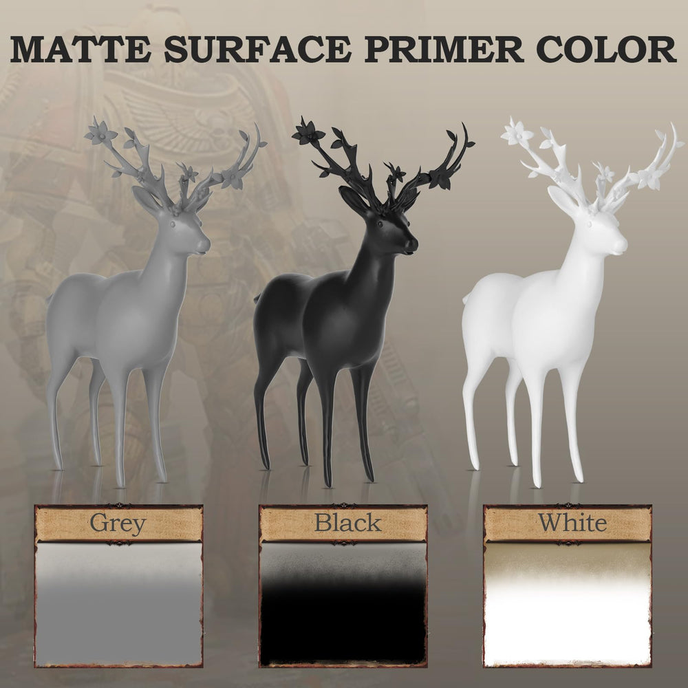 Three color Nicpro primer applied to a miniature for uniform adhesion