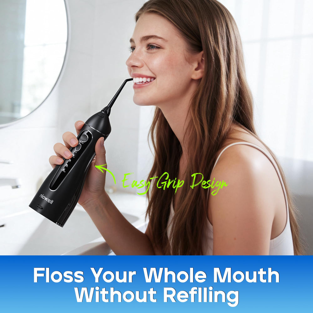 Nicwell Water Dental Flosser detachable water tank for easy filling and cleaning.