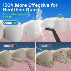 Nicwell Water Dental Flosser USB-C charging port for convenient recharging.