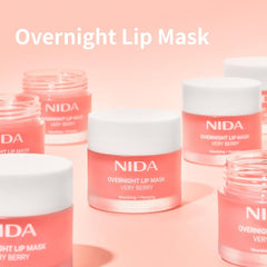 Creamy texture of NIDA Very Berry mask showing thickness
