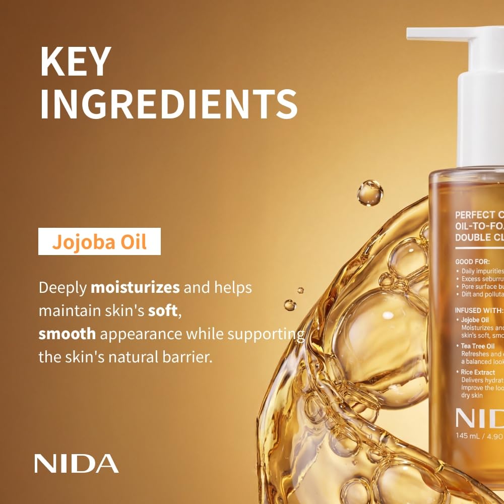 NIDA Perfect Clear jojoba oil focus emphasizes sebum control