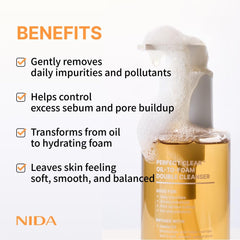 NIDA Perfect Clear application demo illustrating makeup and sunscreen melt