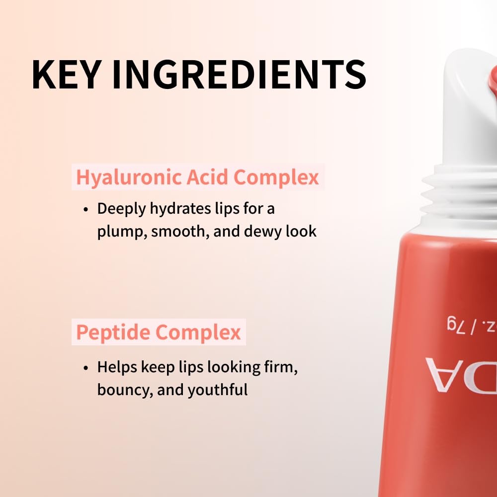 NIDA Lip Serum offers a glossy finish for fuller-looking lips