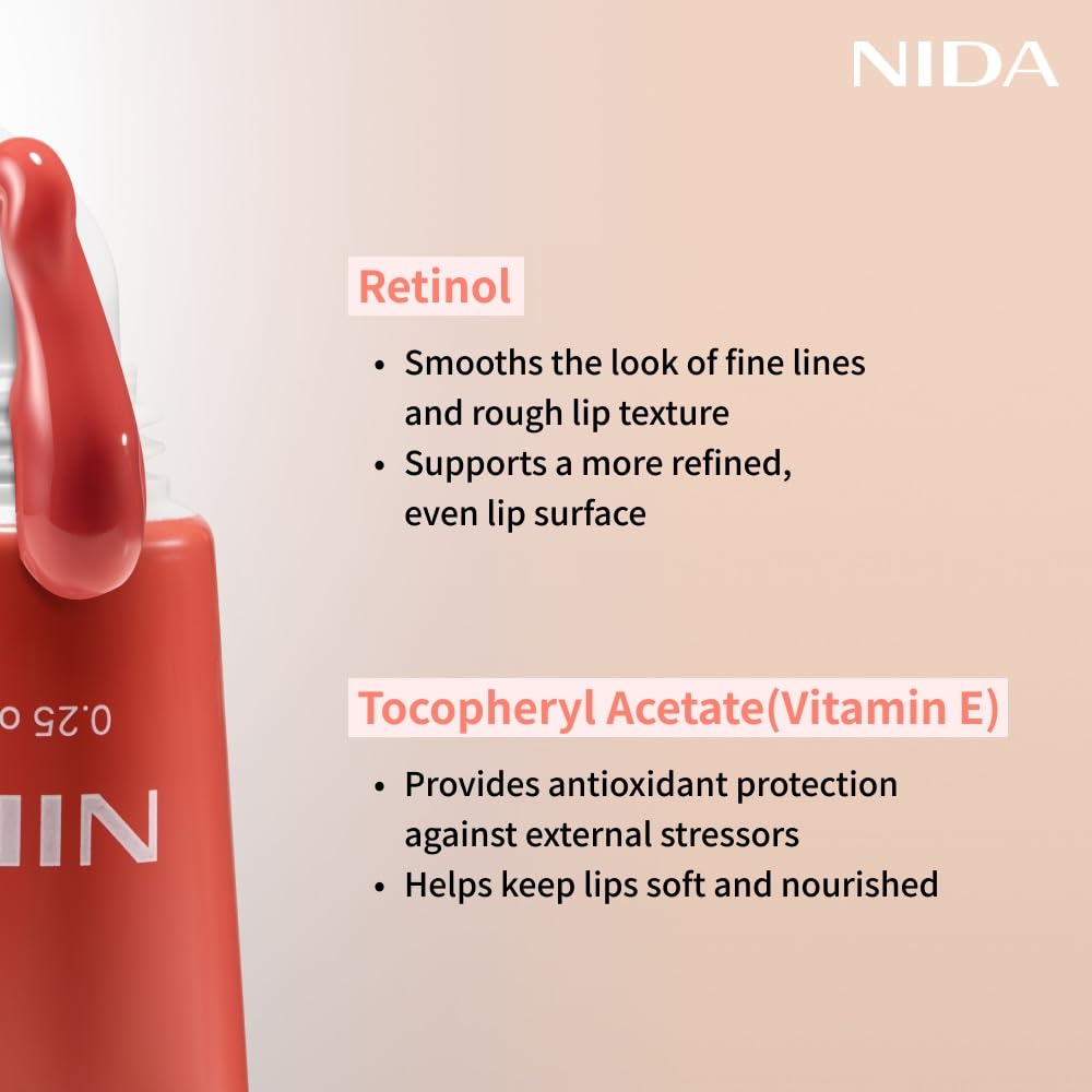 NIDA hydration penetrates deeply, keeping lips moisturized for hours